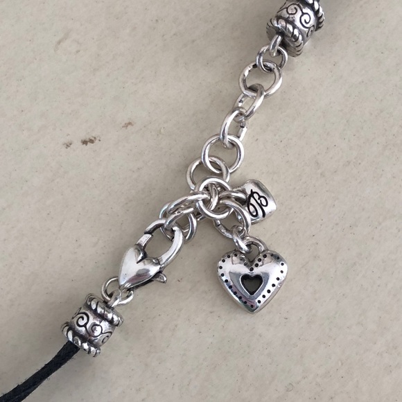 Brighton heritage hearts black multicord and silver tone necklace - Picture 7 of 12